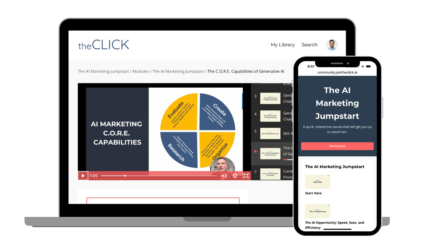 The AI Marketing Jumpstart by theCLICK