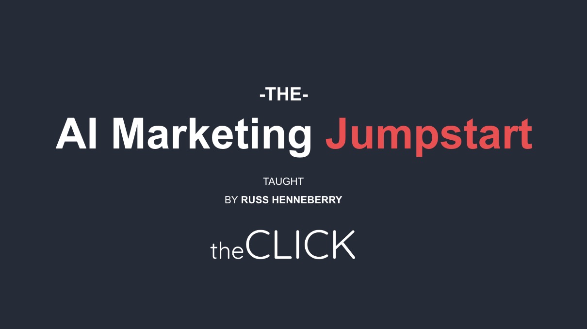 The AI Marketing Jumpstart | Custom AI Marketing Training for Marketing Teams